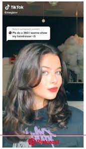 Fyi, curtain bangs make the face look slimmer! Meglevv On Tiktok Curtain Bangs And Layers Layered Hair Medium Layeredhairmedium Hair Styles Aesthetic Hair Dark Hair Clara Beauty My