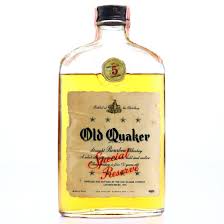 Two halves makes one whole! Old Quaker Special Reserve 5 Year Old Straight Bourbon Half Pint 1967 Whisky Auctioneer