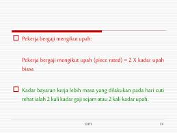 Perintah am 40 bab c 2. Cuti Gantian Kerja Lebih Masa Urusan Mengaturkan Kerjanya Boleh Tidak Boleh Dibuat