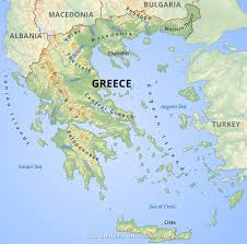 Greece Physical Map Greece Map Ancient Greece Map World Map Europe