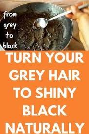 Ways to get shiny hair at home. Turn Your Grey Hair To Shiny Black Naturally Today I Will Show How Can You Get Rid Of Premature Grey Premature Grey Hair Natural Hair Styles Natural Gray Hair