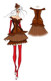 Dessin Du Modele De Robe Religieuse Pour Le Defile Du Salon Du Chocolat De Paris En 2011 Http Www Jphevin Com Costumes Fashion Chocolate Sculptures