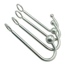 New stainless steel metal anal hook with ball hole