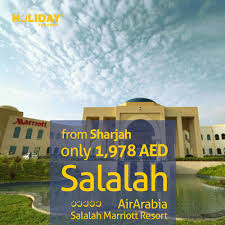Sharjah Salalah Oman 1 978 Aed Airarabia Salalah Marriott Resort 23rd To 26th June Book You Package On Holiday Fac Marriott Resorts Travel Deals Resort