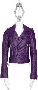 Yes Please I Love The Color Balenciaga Classic Biker Jacket Safari Lyst Balenciaga Classic Purple Leather Jacket Purple Fashion