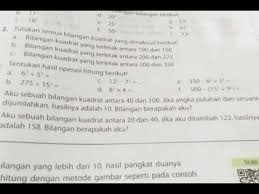 Kunci jawaban matematika kelas 9 halaman 30,31,32 semester 1 dapat diunduh secara bebas dengan format pdf. Latihan 4 Nomor 4 Halaman 89 Bilangan Kuadrat Youtube