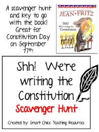 Shh We Re Writing The Constitution Scavenger Hunt And Key Social Studies Notebook Teaching Social Studies Social Studies Middle School