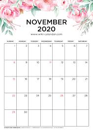 Free Printable November 2020 Calendar Wiki Calendar Com In 2020 August Calendar February Calendar November Calendar