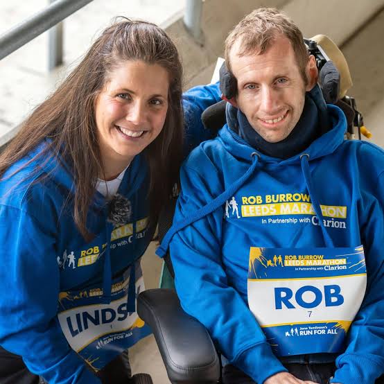 Rob just put it down to bad luck': Lindsey Burrow on her husband, MND and running her own marathons | Rugby league | The Guardian