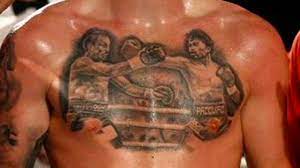 Manny pacquiao tattoos tribal tattoos and meanings are already his things, so maybe his next round of tattoos will match his current designs. Look British Boxer Shows Off Epic Pacquiao Marquez Chest Tattoo