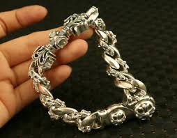 The same goes for types of jewelry and other objects. 100 925 Sterling Silver Cruciate Flower Bracelet Valuable Gift Ebay