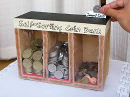 Coin Sorting Machine Runs On Gravity Piggy Bank Diy Mason Jar Diy Jar Crafts