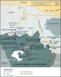 A Map Of Rinjani Soon To Go Taman Nasional Liburan Bali