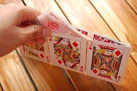 1) find three playing cards you like. How To Make A Playing Cards Wallet Playing Cards Art Playing Card Crafts Cards