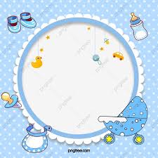  Download This Blue Childlike Frame Elements Blue Lovely Light Blue Png Clipart Image With Transparent Backgro Baby Shower Art Baby Cartoon Drawing Childlike