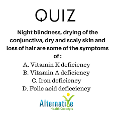 Night Blindness Drying Of The Conjunctiva Dry And Scaly Skin And Loss Of Hair Are Some Of The Symptoms Of Scaly Skin How To Stay Healthy Vitamin K Deficiency