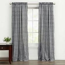 Black And White Gingham Curtains Laurel Foundry Modern Farmhouse 2 Pack Country Chic Plaid Gingham Check Rod Pocket Curtains Assorted Colours Sizes Curtain Colour Black White Si Gingham Curtains Colorful Curtains Curtains