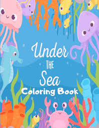 Our interactive under the sea game helps children to identify and label the different creatures in the ocean. Under The Sea Coloring Book Funny Marine Life Colouring Book For Kids 30 Pages Of Cartoon Ocean Animals Sea Creatures With Underwater Backgrounds Under The Sea Gifts For Children