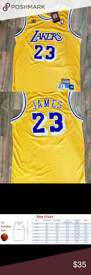 Lebron James Lakers Jersey Throwback Yellow Nwt Lebron James
