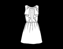Aprende a dibujar con este dibujo de vestido paso a paso. Dibujo De Vestido De Noche Para Colorear Dibujos Net