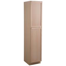 Extreme kitchen & bath, inc. Hampton Bay Easthaven Shaker Assembled 18x90x24 In Frameless Pantry Cabinet In Unfinished Beech Eh1890p Gb The Home Depot Pantry Cabinet Wood Door Frame Hampton Bay