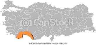 Which is the nearest airport to antalya turkey? Karte Truthahn Antalya Karte Der Turkei Mit Den Provinzen Antalya Wird Durch Orange Hervorgehoben Canstock
