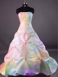Iridescent Wedding Dress Rainbow Wedding Dress Rainbow Dress Rainbow Wedding