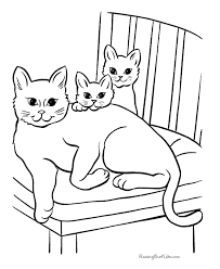 The aim of this app is to teach kids how to draw things like animals, trees, houses. Free Cat Page To Print And Color Animal Coloring Pages Cat Coloring Page Kitten Coloring Book