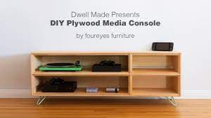 We love the look of the exposed layers! Dwell Made Presents Diy Plywood Media Console Dwell