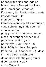 Latar belakang yang baik adalah yang disusun dengan sejelas mungkin dan bila perlu disertai beberapa hal yang terdapat pada latar belakang yaitu : Peristiwa Apa Yang Menjadi Latar Belakang Ditetapkan Hari Kebangkitan Nasional Jelaskan Alasannya Brainly Co Id