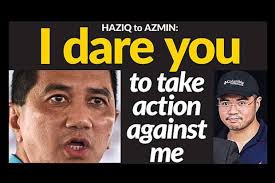 You can sue me, Haziq dares Azmin – Nation | MalayJournal