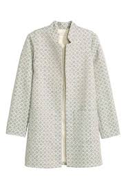 A la manière d'une veste oversize, ce manteau court à motifs jacquard a belle allure, porté ouvert ou fermé. Jacquardgeweven Mantel Gebroken Wit Dessin Dames H M Be Women Blouses Fashion Fashion Clothes