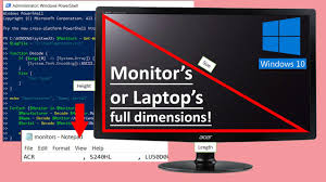 Rectangle activescreendimensions = screen.fromcontrol (this).bounds; How To Find Monitor Size Windows 10 Youtube