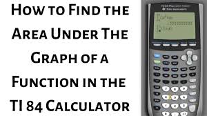 How To Find The Area Under A Graph Of A Function With The Ti 84 In 2020 Graphing Functions Graphing Math Videos