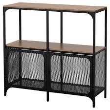 Fjallbo Regal Schwarz Ikea Deutschland Ikea Shelf Unit Wood Shelves Shelving Unit