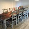 Round glass dining table with chrome legs for 2 or 4 seats home office kitchen dining room table furniture 35.4 x 29.5inch. 1