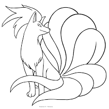 Opens in a new window; Ninetales From Pokemon Coloring Page