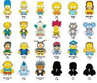 Kidrobot X The Simpsons Designer Vinyl Mini Figures Check List Simpsons Characters Kidrobot Mini Figures