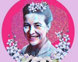 Simone De Beauvoir Sublimination Earrings