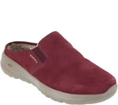 Skechers Gowalk Joy Water Repellent Suede Clogs Snuggly Qvc Com Suede Clogs Womens Fashion Shoes Casual Shoes Women