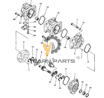 Hydraulic Pump 705-58-34000 7055834000 for Komatsu Excavator PC100U-2  PC100L-2 PC100L-1 PC100-2 PC100-1