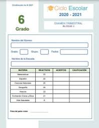 Hace falta el atlas de geografía de sexto grado. Examen De 6 Grado De Primaria 2020 Contestado Bloque 2