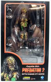 Predator 2 Hiya Toys Battle Damage City Hunter 1 18 Scale Exquisite Mini Figure Neca в масках шрам хищник 7 фигурка чужой против хищника alien v predator movie series 15. predator 2 hiya toys battle damage city hunter 1 18 scale exquisite mini figure