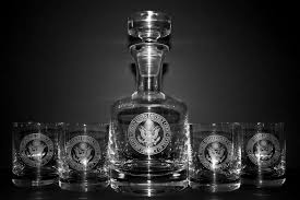 While the labels come at no cost, we can not ship bottles directly to consumers, so they must be purchased separately. Personalized Decanters W Custom Logo Engraving