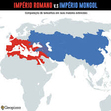Sua argila se expandia da sibéria até a anatólia e a europa oriental. Geopizza Podcast On Twitter Comparacao De Tamanhos Do Imperio Romano E Mongol Em Suas Maiores Extensoes 110 D C E 1259