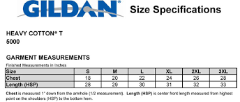 Gildan Size Chart Canada Bedowntowndaytona Com