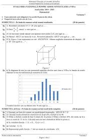 Fie ca stiati acest lucru, sau nu, fie ca sunteti implicati in proces, sau nu evaluare nationala 2019. Evaluarea NaÅ£ionalÄƒ 2015 Subiectele La MatematicÄƒ Libertatea