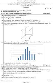 Evaluarea nationala 2021 continua joi, 24 iunie, cu proba la matematica. Evaluarea NaÅ£ionalÄƒ 2015 Subiectele La MatematicÄƒ Libertatea