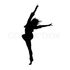 Black And White Dancer Silhouette Black And White Dance Cartoon Dancing People And Sportsmens Icons For Design Vector Colourbox Silhouette Pictures Black Silhouette Dance Silhouette