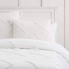 Duvet cover features a zipper closure and additional inner corner ties which ensure that the duvet stays in place during use. Ashlyn Tufted Organic Duvet Cover Sham Tufted Duvet Cover Duvet Cover Master Bedroom Duvet Covers